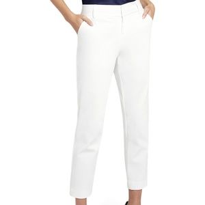 Alice + Olivia, Stacey Slim Trouser, White, Size 8